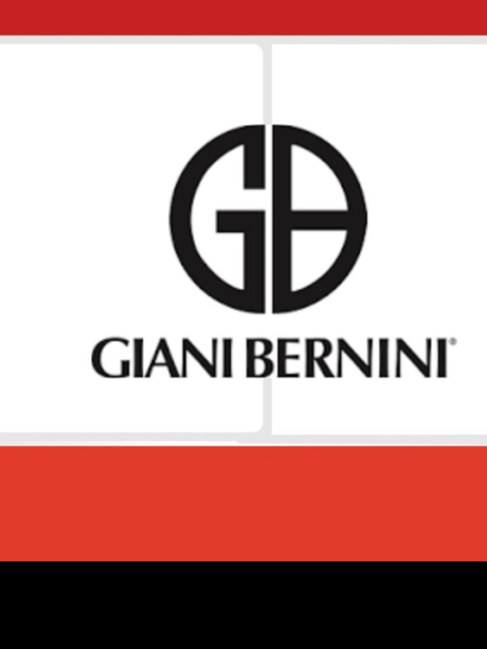 Giani Bernini Black Logo with Red Accents